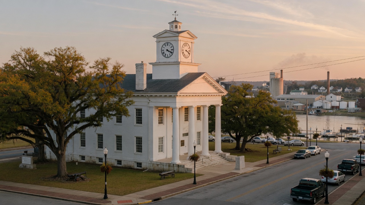 St. Clair County, Alabama — Ashville civic core as the St. Clair hall, Pell City the large city not a second county, not Belleville Illinois. — educational cover