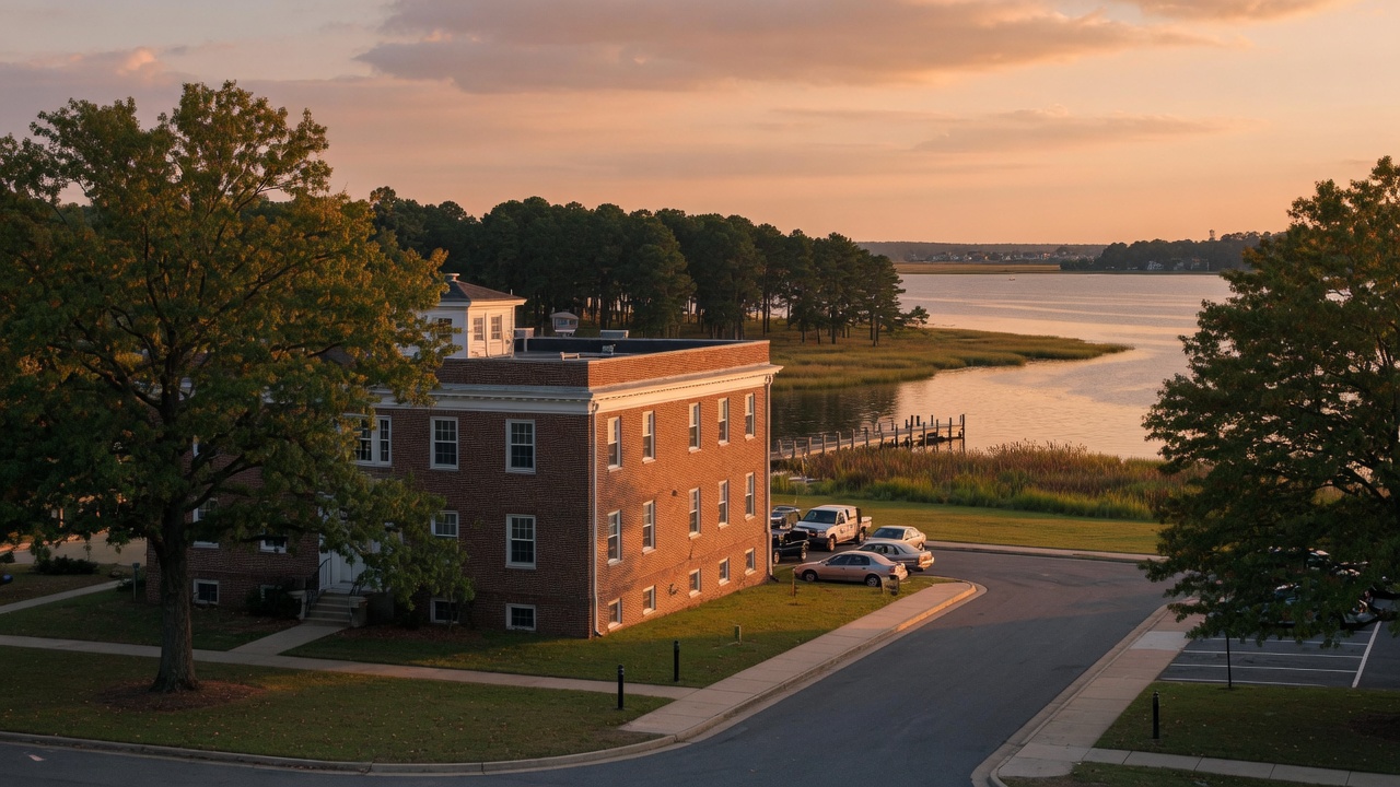 Maryland Chesapeake civic campus — educational cover (regional illustration)