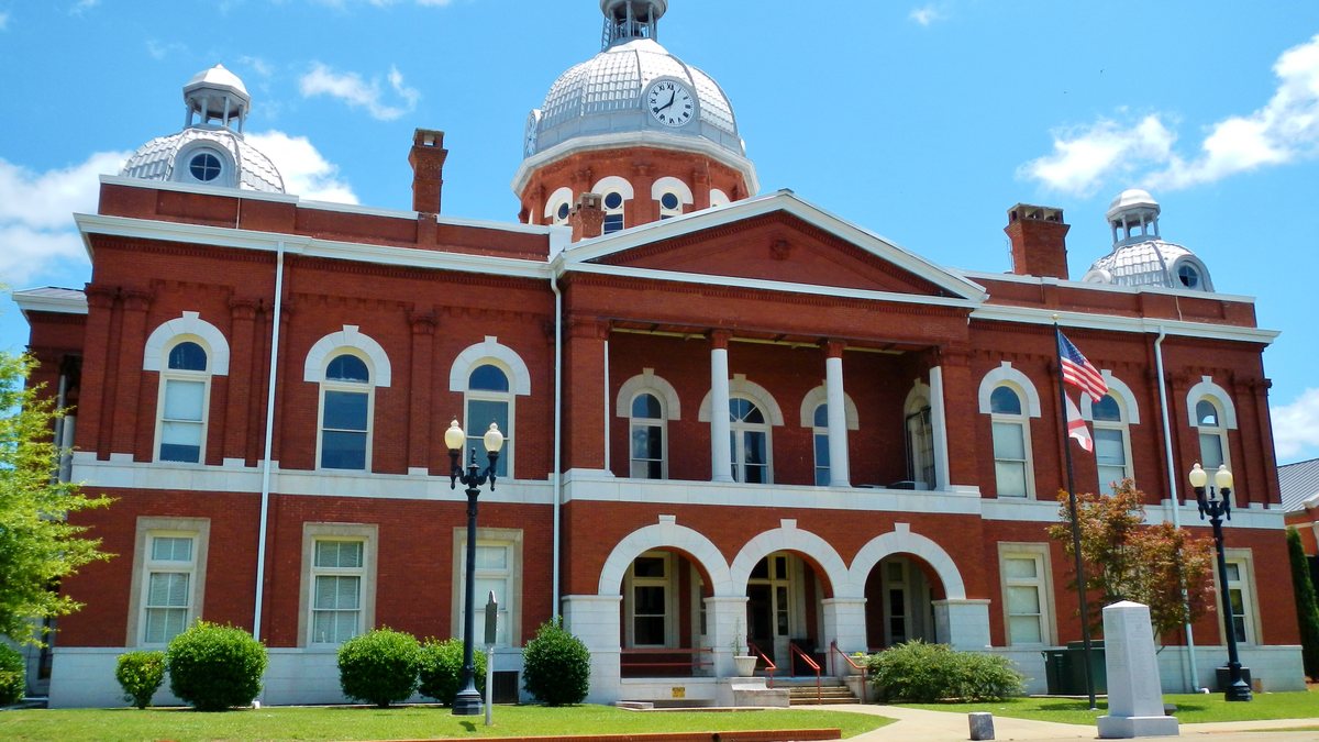 Educational briefing on the Office of the Sheriff for Chambers County, Alabama — LaFayette, with Valley the largest city. — educational cover (regional illustration)
