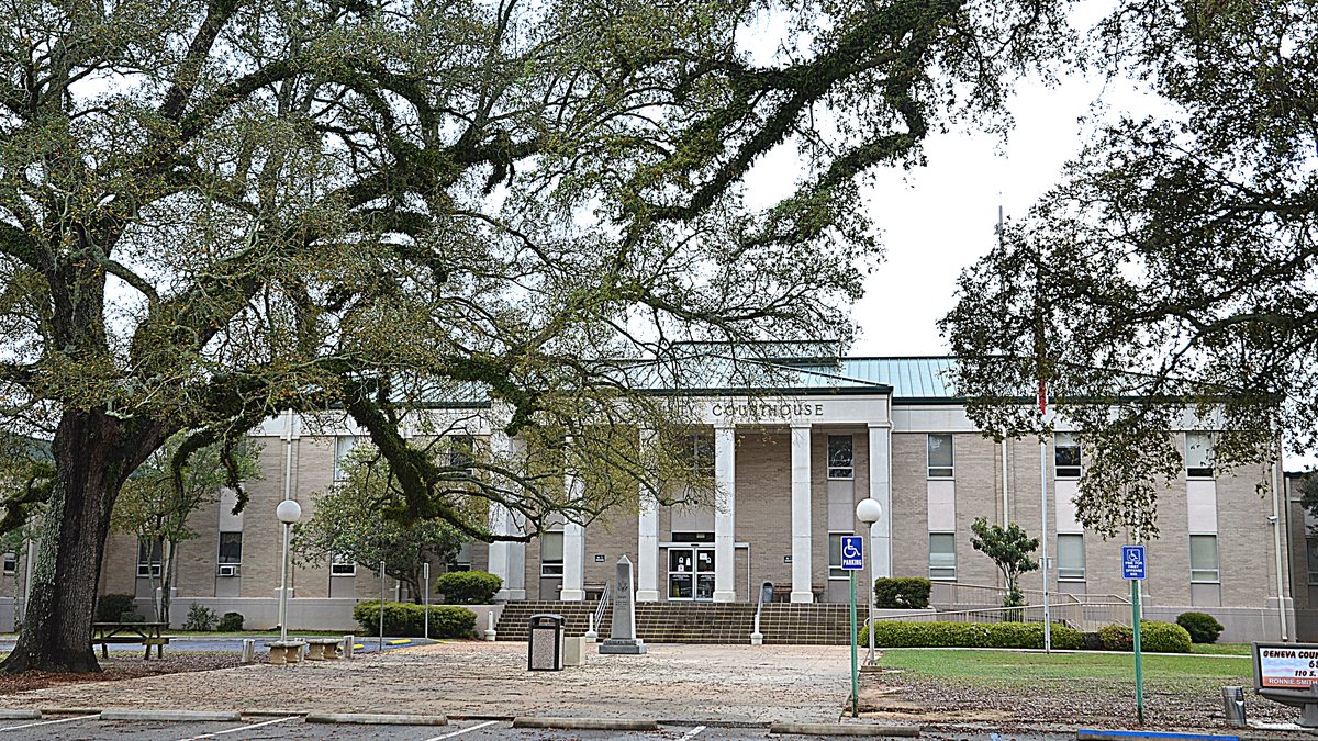 Educational briefing on the Office of the Sheriff for Geneva County, Alabama — Wiregrass. Not Florida. Not Dothan. — educational cover (regional illustration)