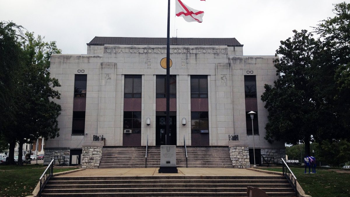 Educational briefing on the Office of the Sheriff for Walker County, Alabama — Jasper. Not Jefferson County. Not Walker County, Georgia. — educational cover (regional illustration)