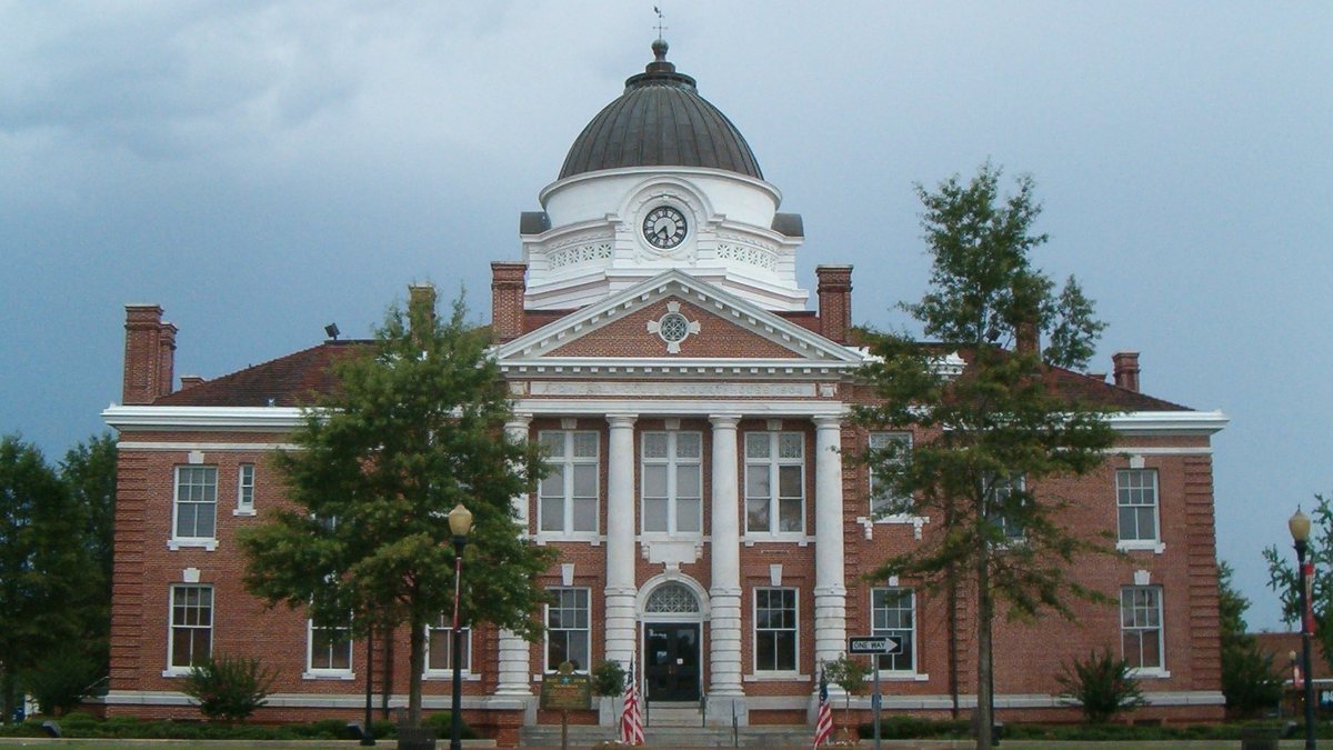 Educational briefing on the Office of the Sheriff for Early County, Georgia — Blakely, where the Early County Courthouse is located. — educational cover (regional illustration)