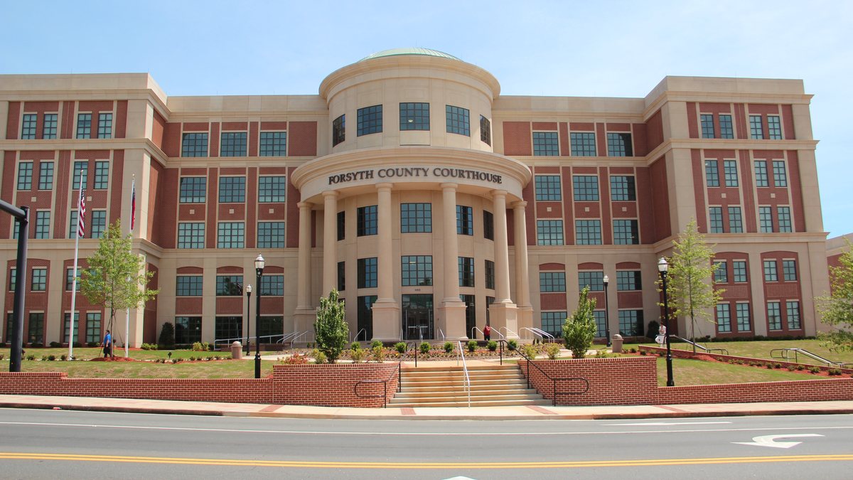 Educational briefing on the Office of the Sheriff for Forsyth County, Georgia — Cumming. — educational cover (regional illustration)