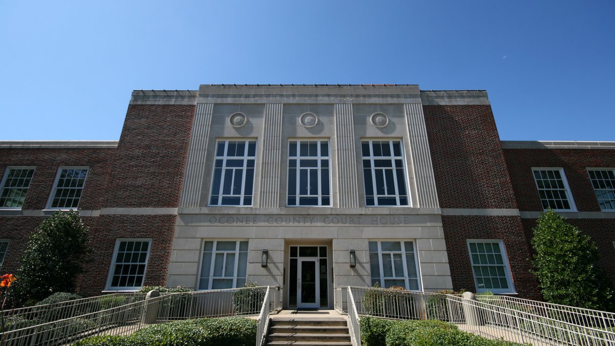 Educational briefing on the Office of the Sheriff for Oconee County, Georgia — Watkinsville. — educational cover (regional illustration)