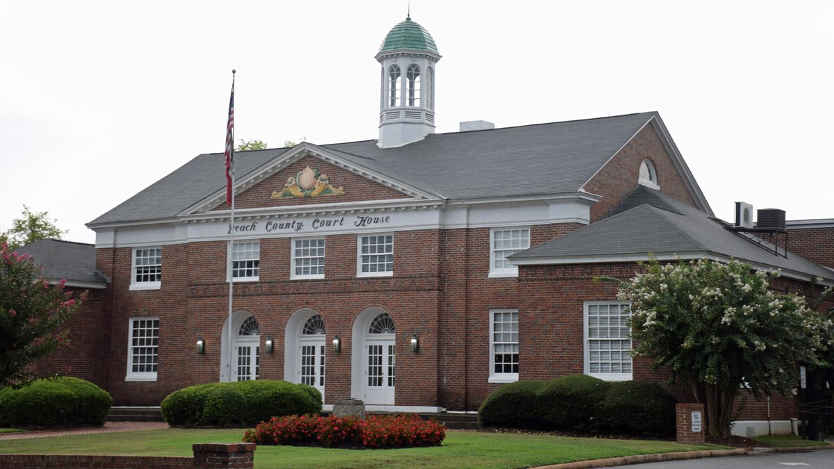 Educational briefing on the Office of the Sheriff for Peach County, Georgia — Fort Valley. — educational cover (regional illustration)