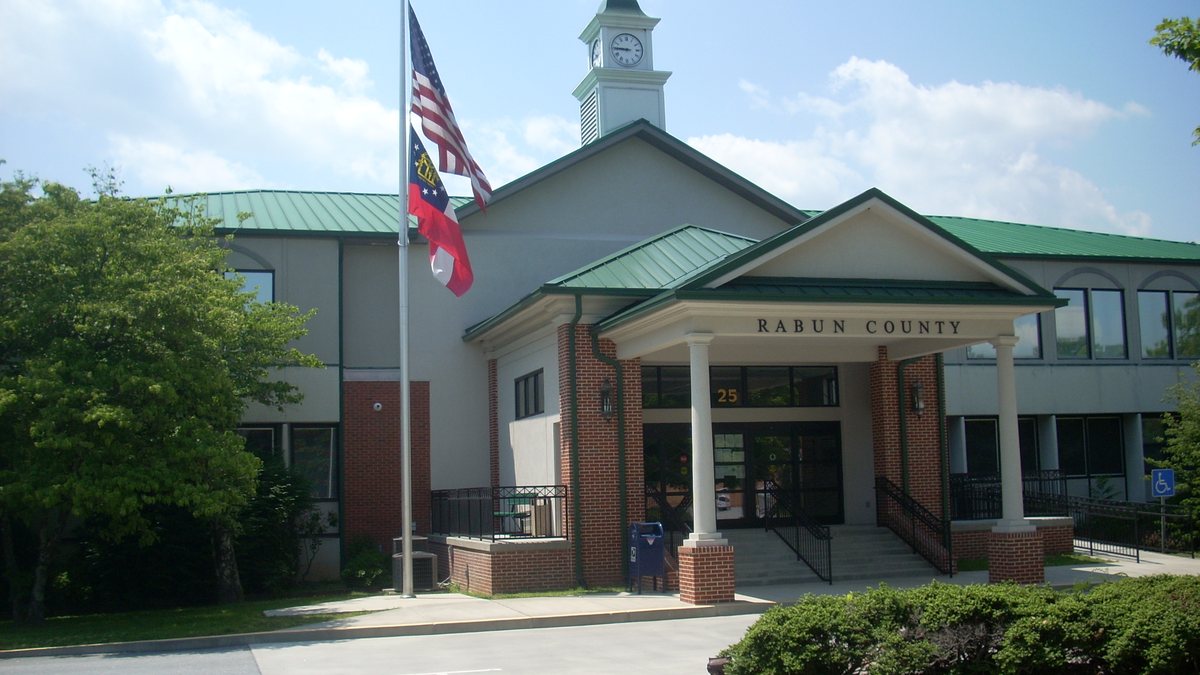 Educational briefing on the Office of the Sheriff for Rabun County, Georgia — Clayton. — educational cover (regional illustration)