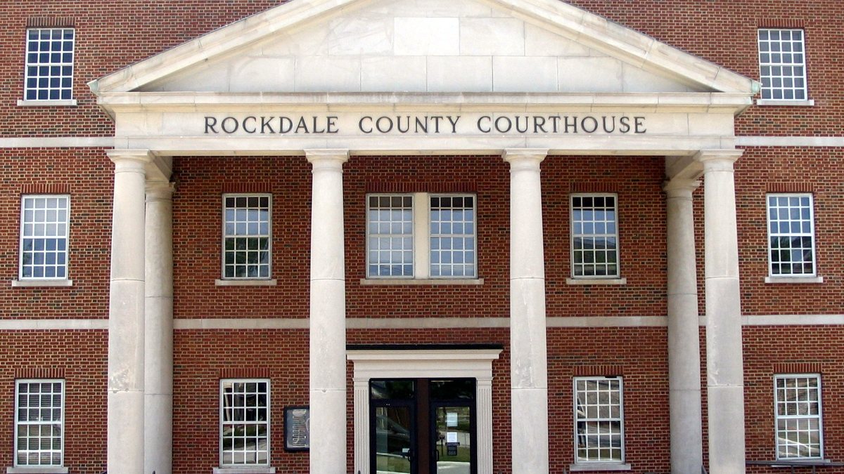Educational briefing on the Office of the Sheriff for Rockdale County, Georgia — Conyers. — educational cover (regional illustration)