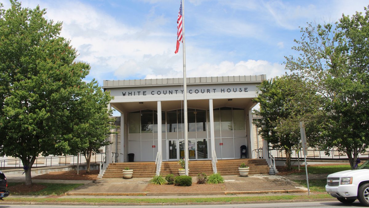 Educational briefing on the Office of the Sheriff for White County, Georgia — Cleveland. — educational cover (regional illustration)