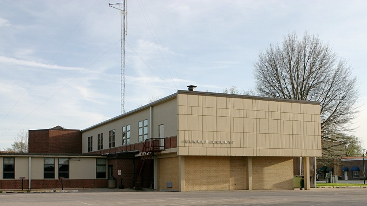 Educational briefing on the Office of the Sheriff for Clarke County, Iowa — Osceola. — educational cover (regional illustration)