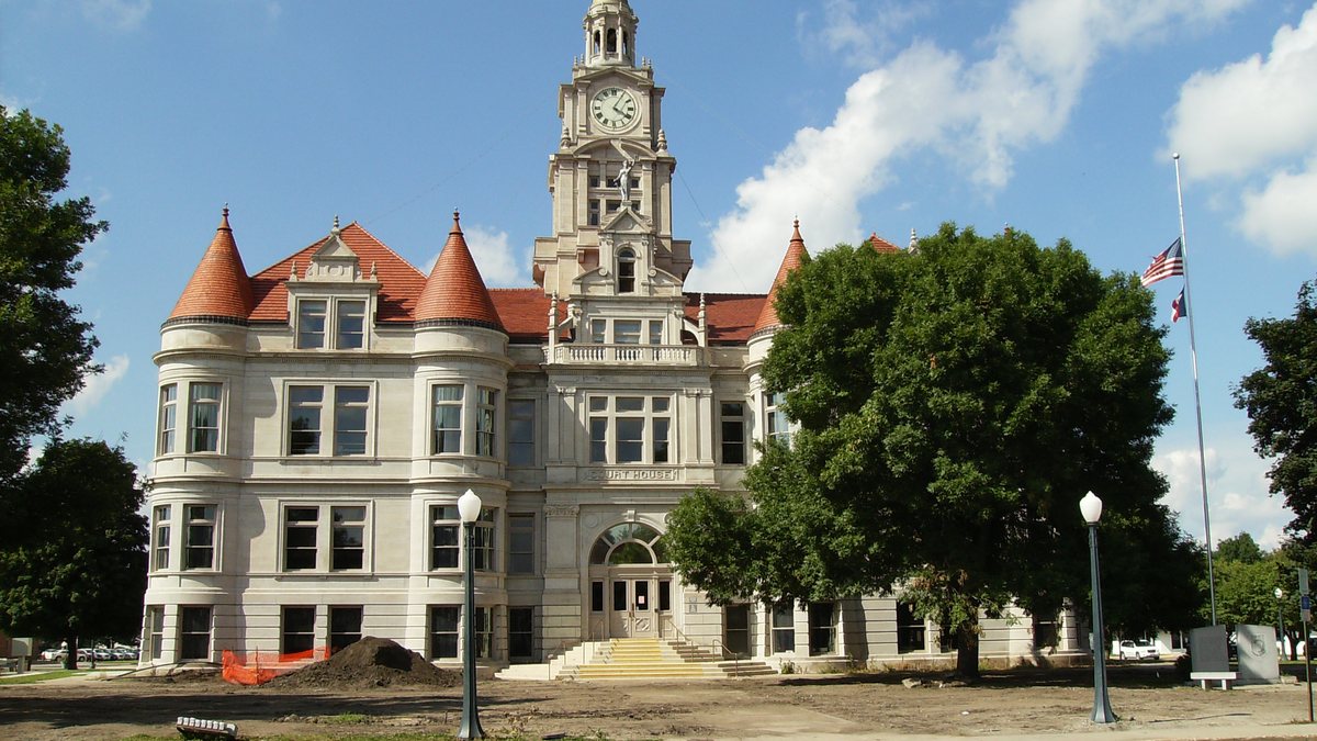 Educational briefing on the Office of the Sheriff for Dallas County, Iowa — Adel and the largest city is Waukee. — educational cover (regional illustration)
