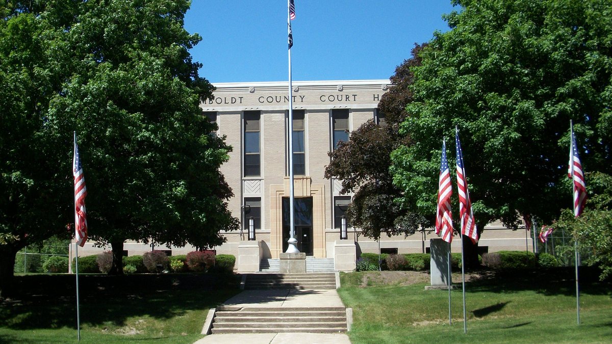 Educational briefing on the Office of the Sheriff for Humboldt County, Iowa — Dakota City and the largest city is Humboldt. — educational cover (regional illustration)