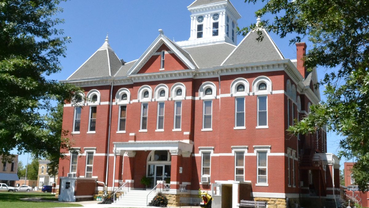 Educational briefing on the Office of the Sheriff for Woodson County, Kansas — Yates Center. — educational cover (regional illustration)