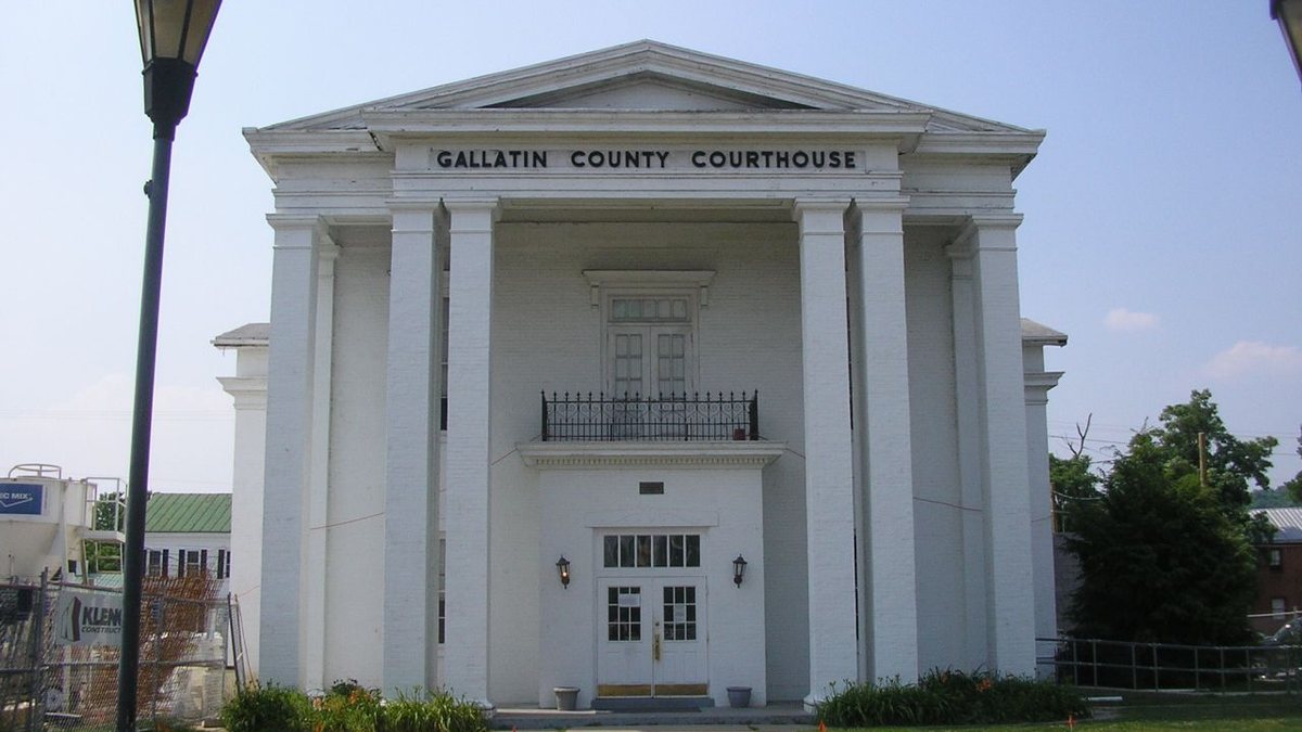 Educational briefing on the Office of the Sheriff for Gallatin County, Kentucky — Warsaw. — educational cover (regional illustration)