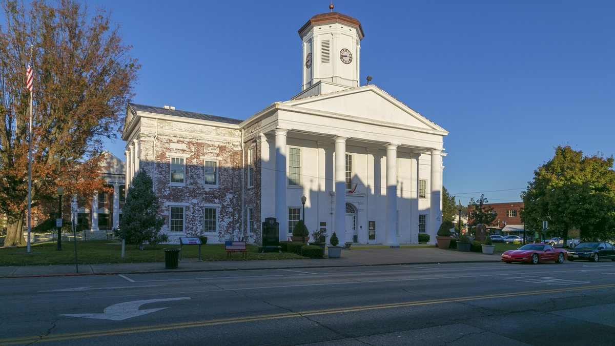 Educational briefing on the Office of the Sheriff for Harrison County, Kentucky — Cynthiana. — educational cover (regional illustration)