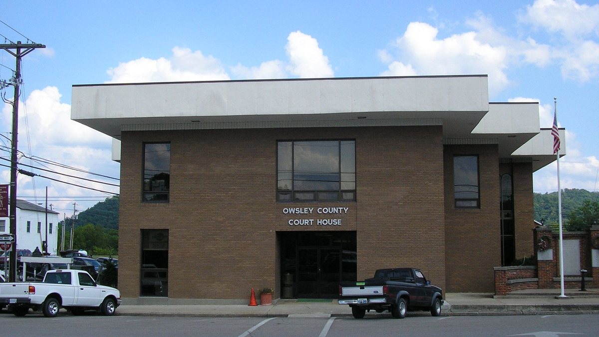 Educational briefing on the Office of the Sheriff for Owsley County, Kentucky — Booneville. — educational cover (regional illustration)