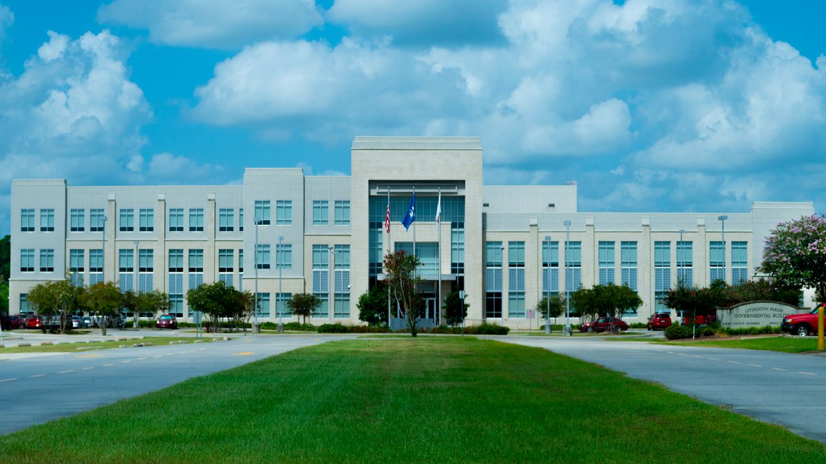 Educational briefing on the Office of the Sheriff for Livingston Parish, Louisiana. — educational cover (regional illustration)
