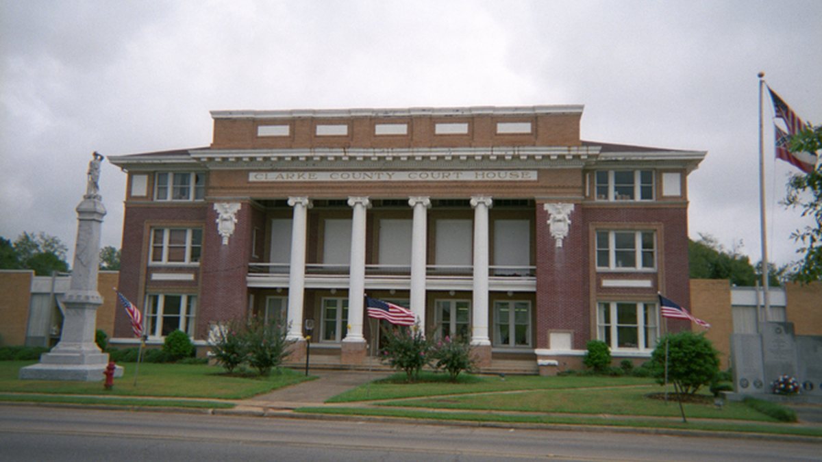 Educational briefing on the Office of the Sheriff for Clarke County, Mississippi — Quitman. — educational cover (regional illustration)