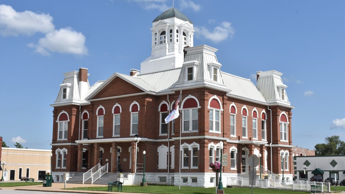 Educational briefing on the Office of the Sheriff for Morgan County, Missouri — Versailles. — educational cover (regional illustration)