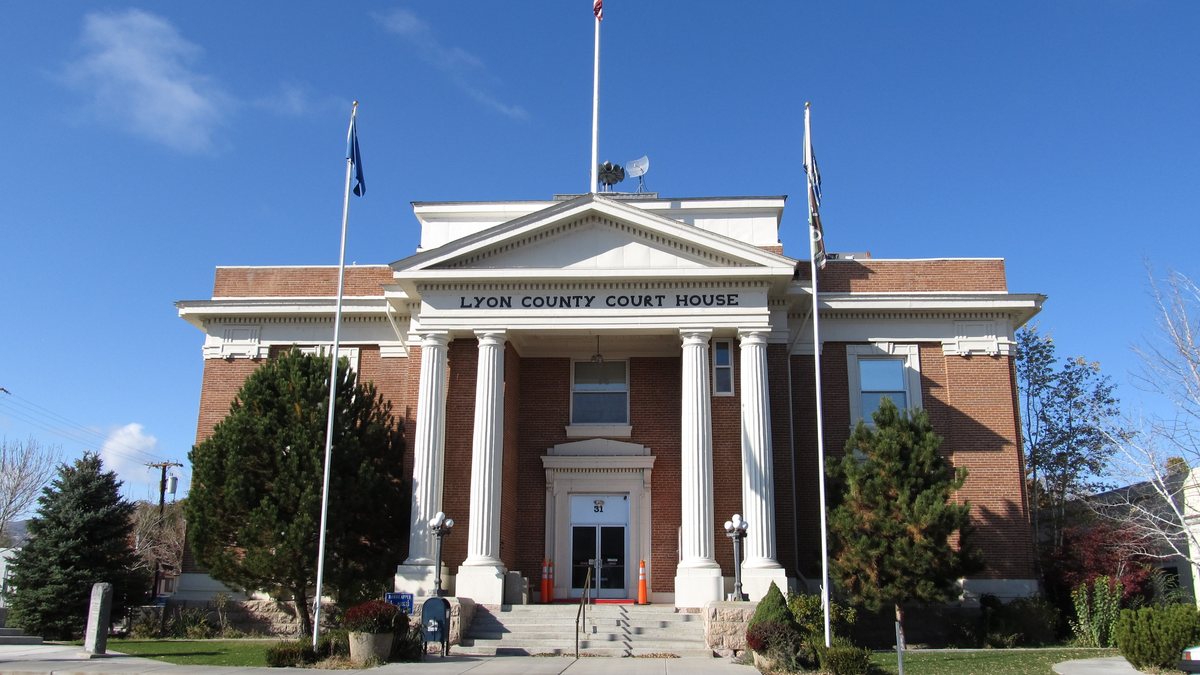 Educational briefing on the Office of the Sheriff for Lyon County, Nevada — Yerington. — educational cover (regional illustration)