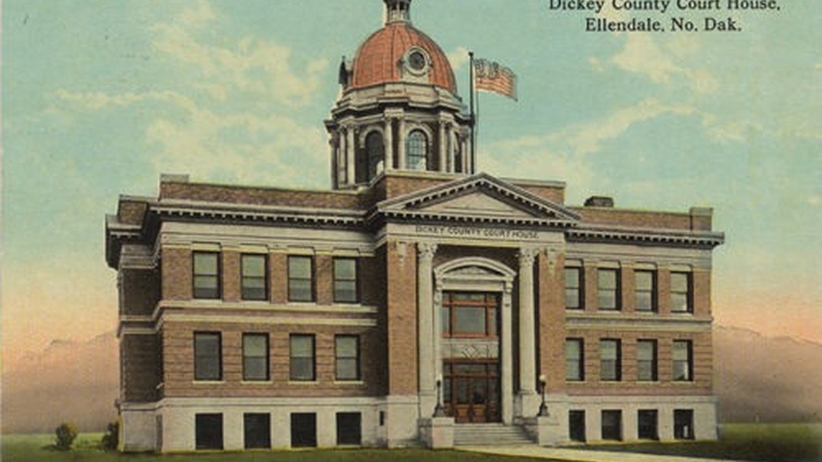 Educational briefing on the Office of the Sheriff for Dickey County, North Dakota — Ellendale and the largest city is Oakes. — educational cover (regional illustration)