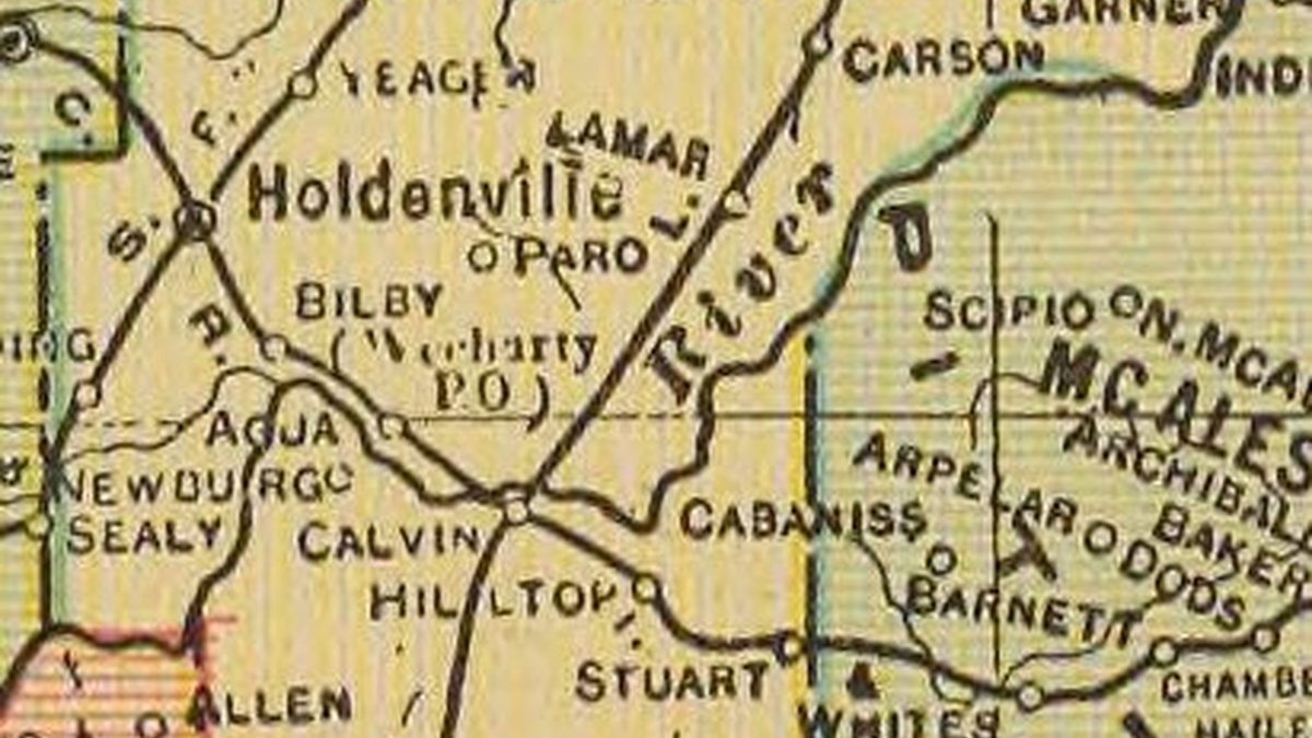 Educational briefing on the Office of the Sheriff for Hughes County, Oklahoma — Holdenville. — educational cover (regional illustration)