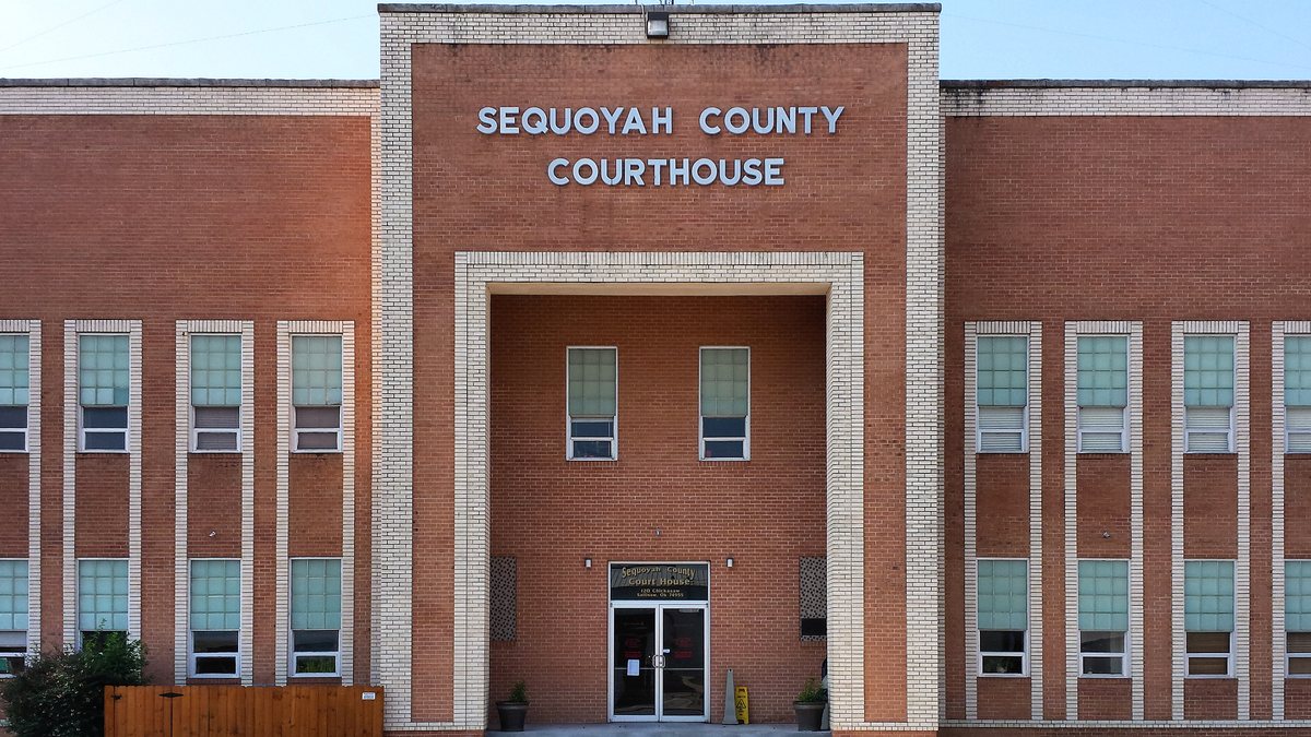 Educational briefing on the Office of the Sheriff for Sequoyah County, Oklahoma — Sallisaw. — educational cover (regional illustration)