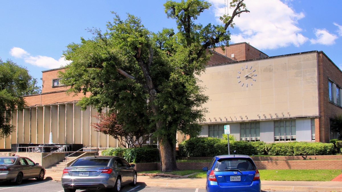 Educational briefing on the Office of the Sheriff for Angelina County, Texas — Lufkin. — educational cover (regional illustration)