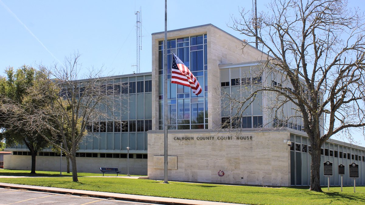 Educational briefing on the Office of the Sheriff for Calhoun County, Texas — Port Lavaca. — educational cover (regional illustration)