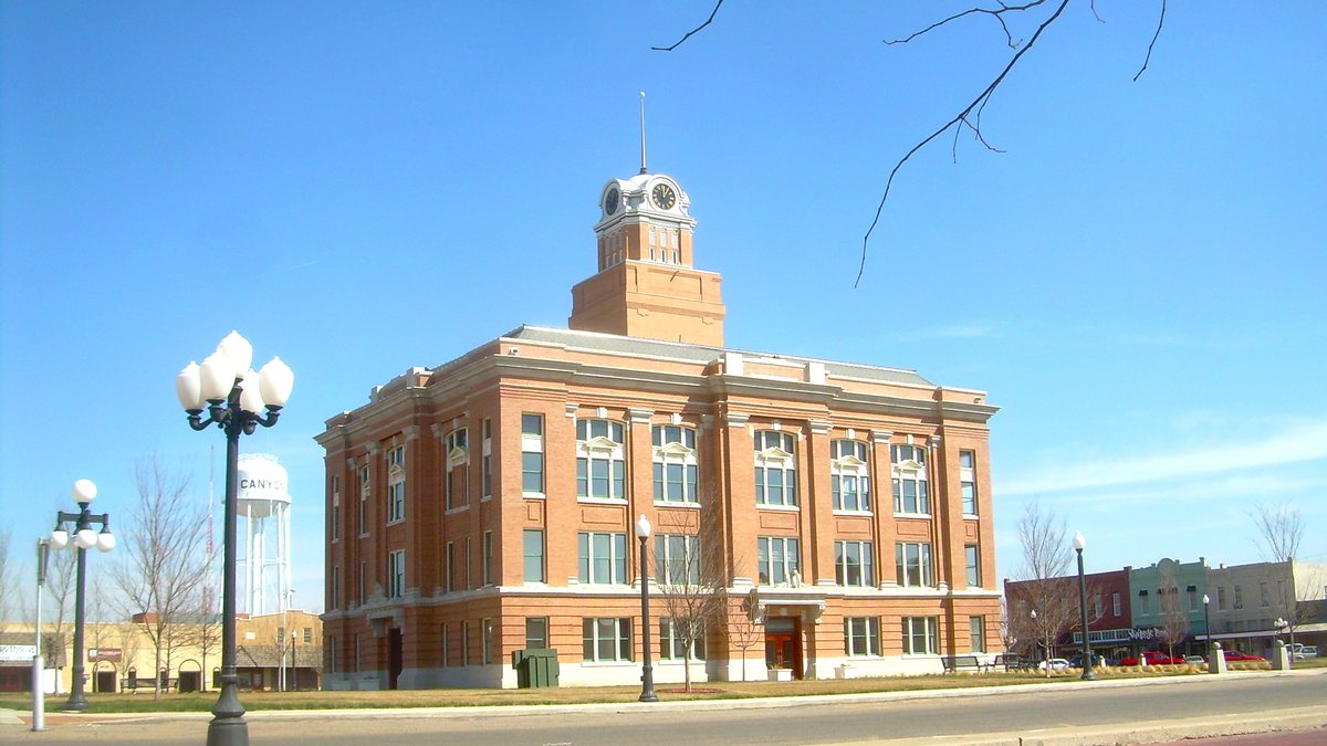 Educational briefing on the Office of the Sheriff for Randall County, Texas — Canyon. — educational cover (regional illustration)