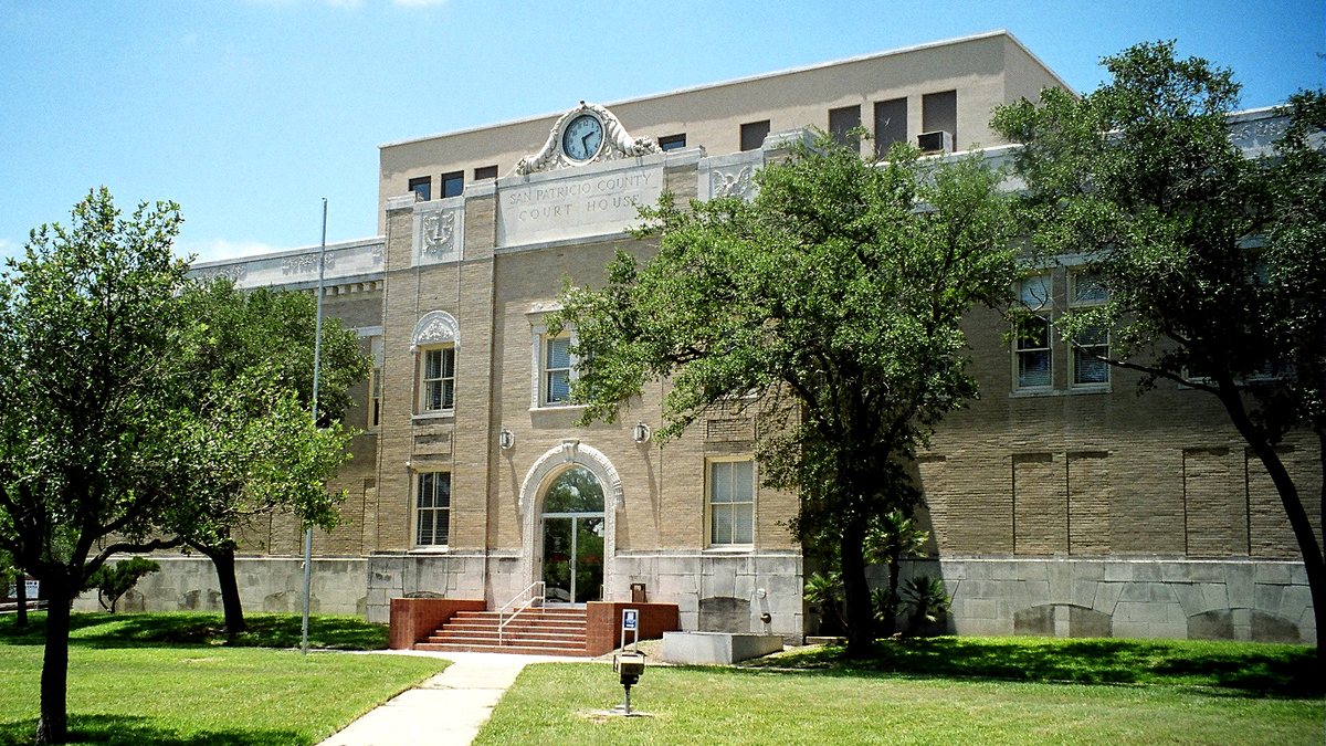 Educational briefing on the Office of the Sheriff for San Patricio County, Texas — Sinton. — educational cover (regional illustration)