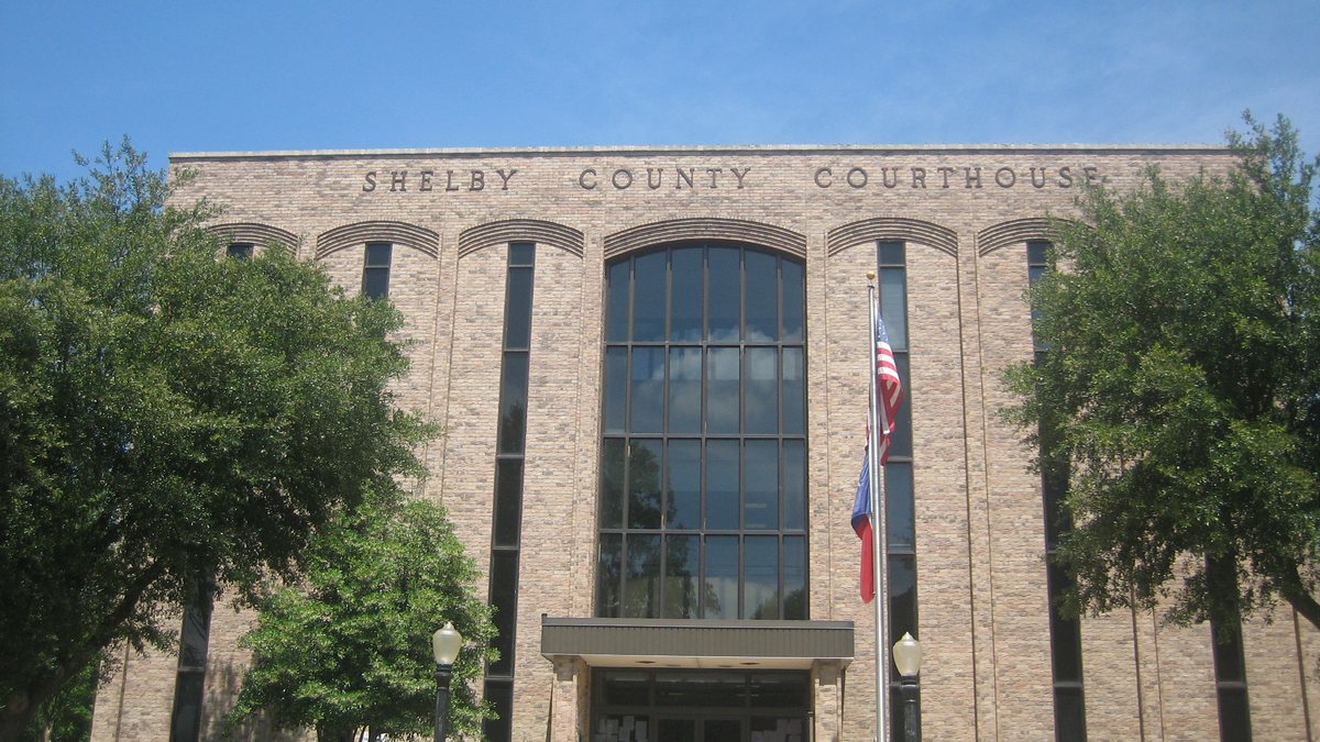 Educational briefing on the Office of the Sheriff for Shelby County, Texas — Center. — educational cover (regional illustration)