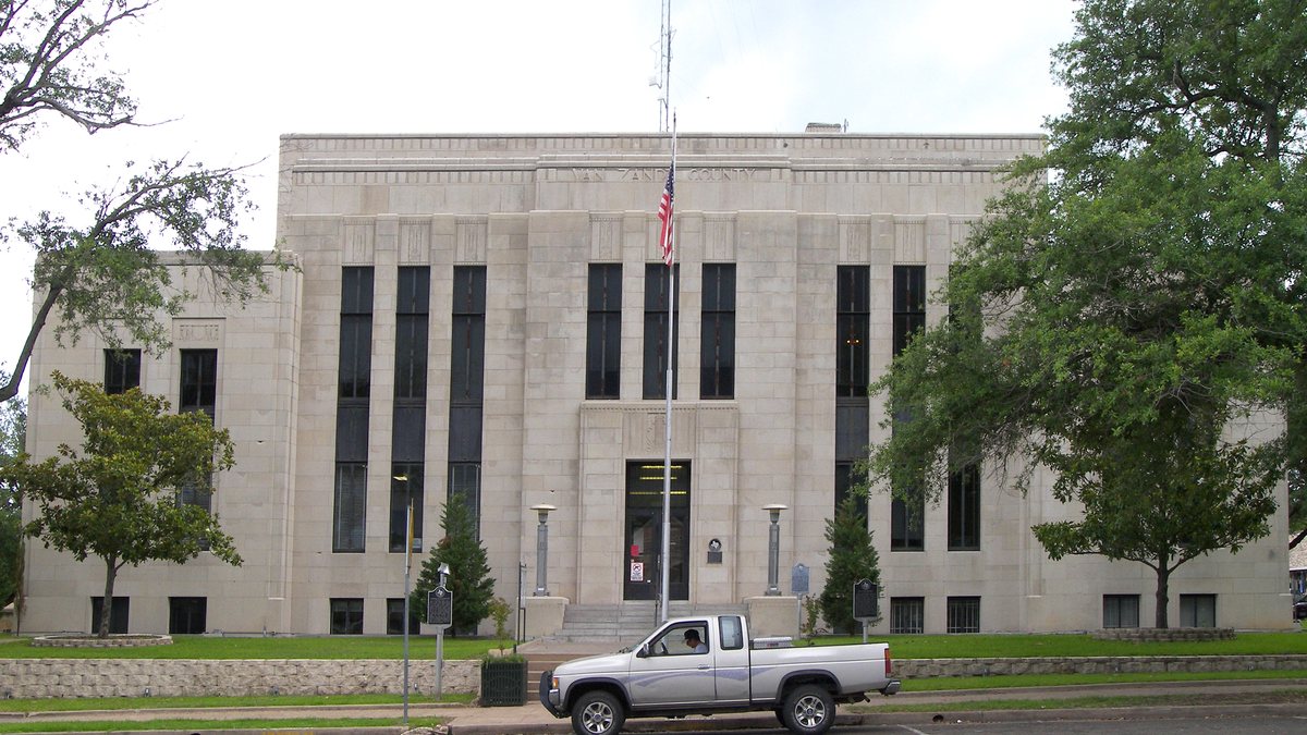 Educational briefing on the Office of the Sheriff for Van Zandt County, Texas — Canton. — educational cover (regional illustration)