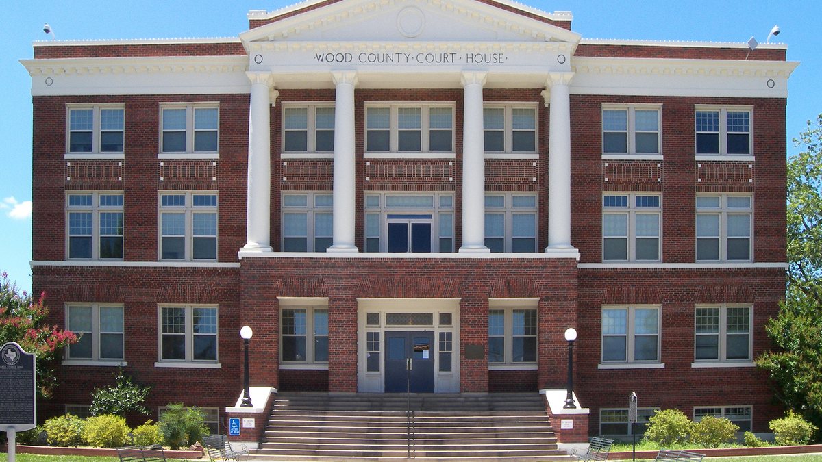 Educational briefing on the Office of the Sheriff for Wood County, Texas — Quitman. — educational cover (regional illustration)
