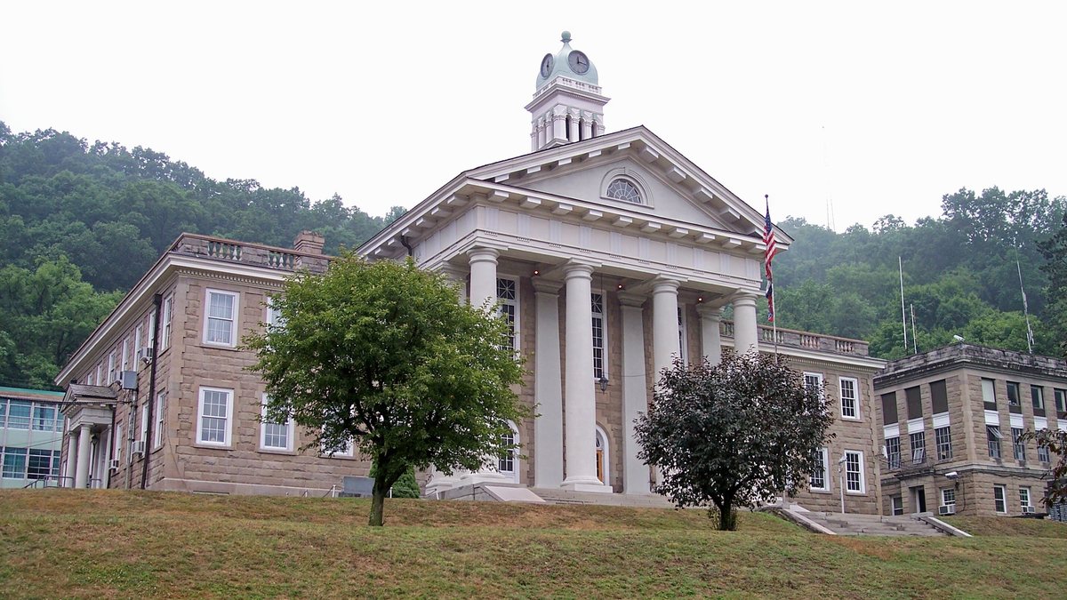 Educational briefing on the Office of the Sheriff for Wyoming County, West Virginia — Pineville. — educational cover (regional illustration)