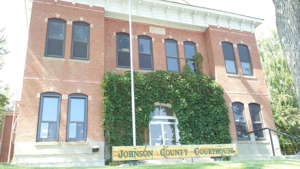 Educational briefing on the Office of the Sheriff for Johnson County, Wyoming — Buffalo. — educational cover (regional illustration)