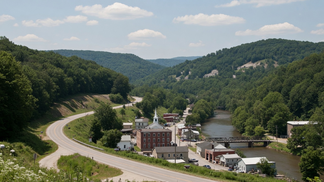 Appalachian Ohio civic land — educational cover (regional illustration of Ohio)