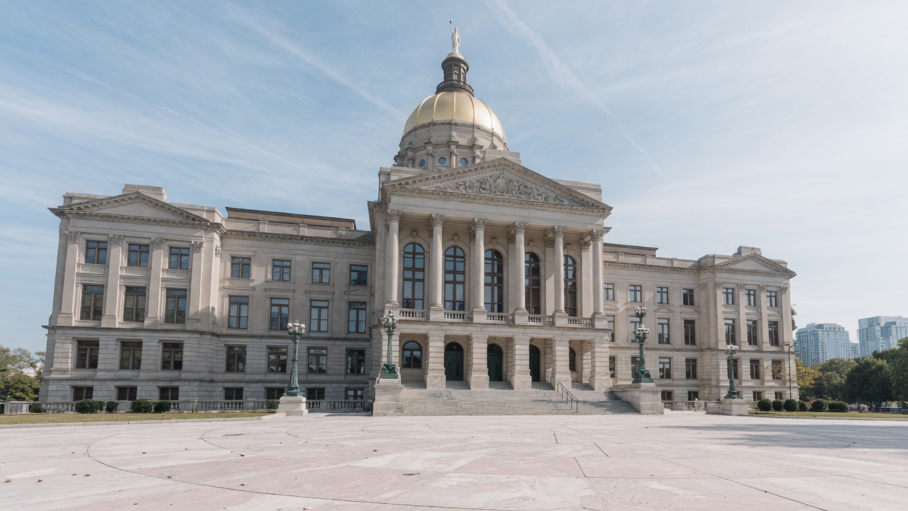 Piedmont colonnade — educational cover (justice civic, American Future Type)