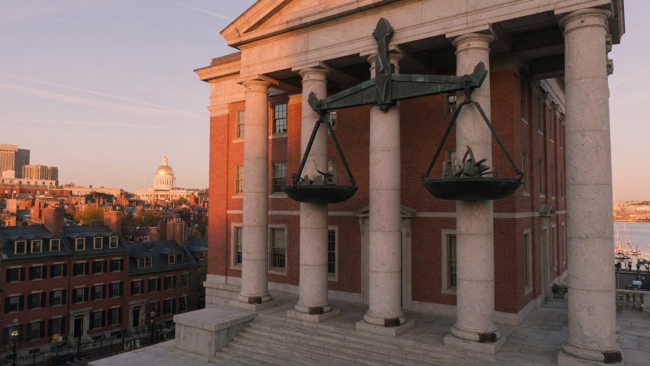 Beacon Hill justice house — educational cover (justice civic, American Future Type)