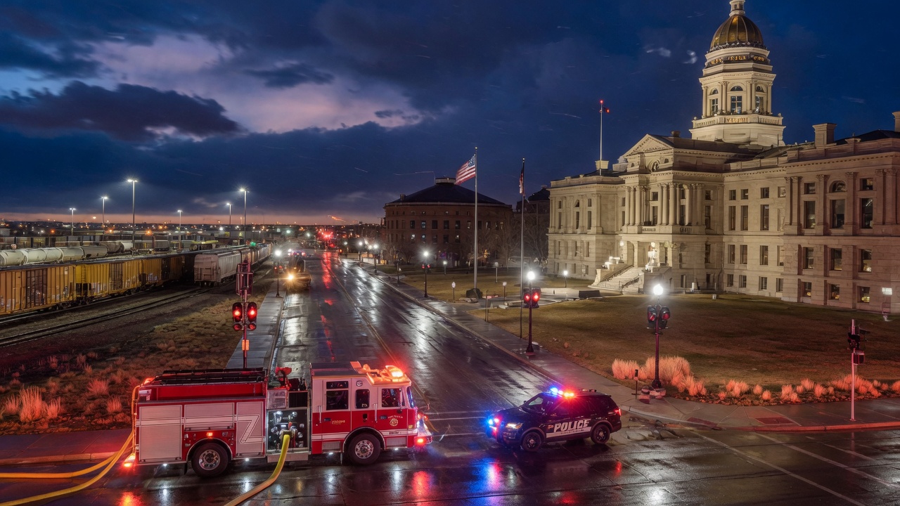 Capitol Avenue night run — educational cover (city-run action, American Future Type)