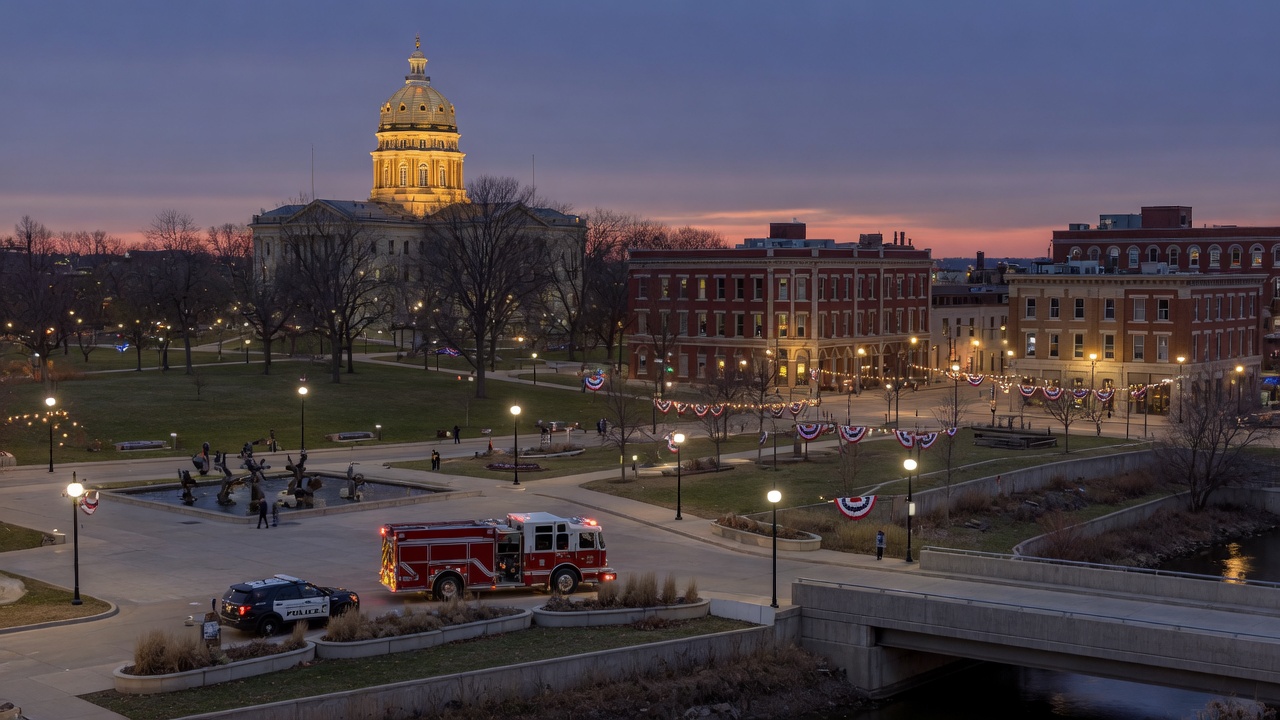 Capitol civic plaza — educational cover (city-run action, American Future Type)