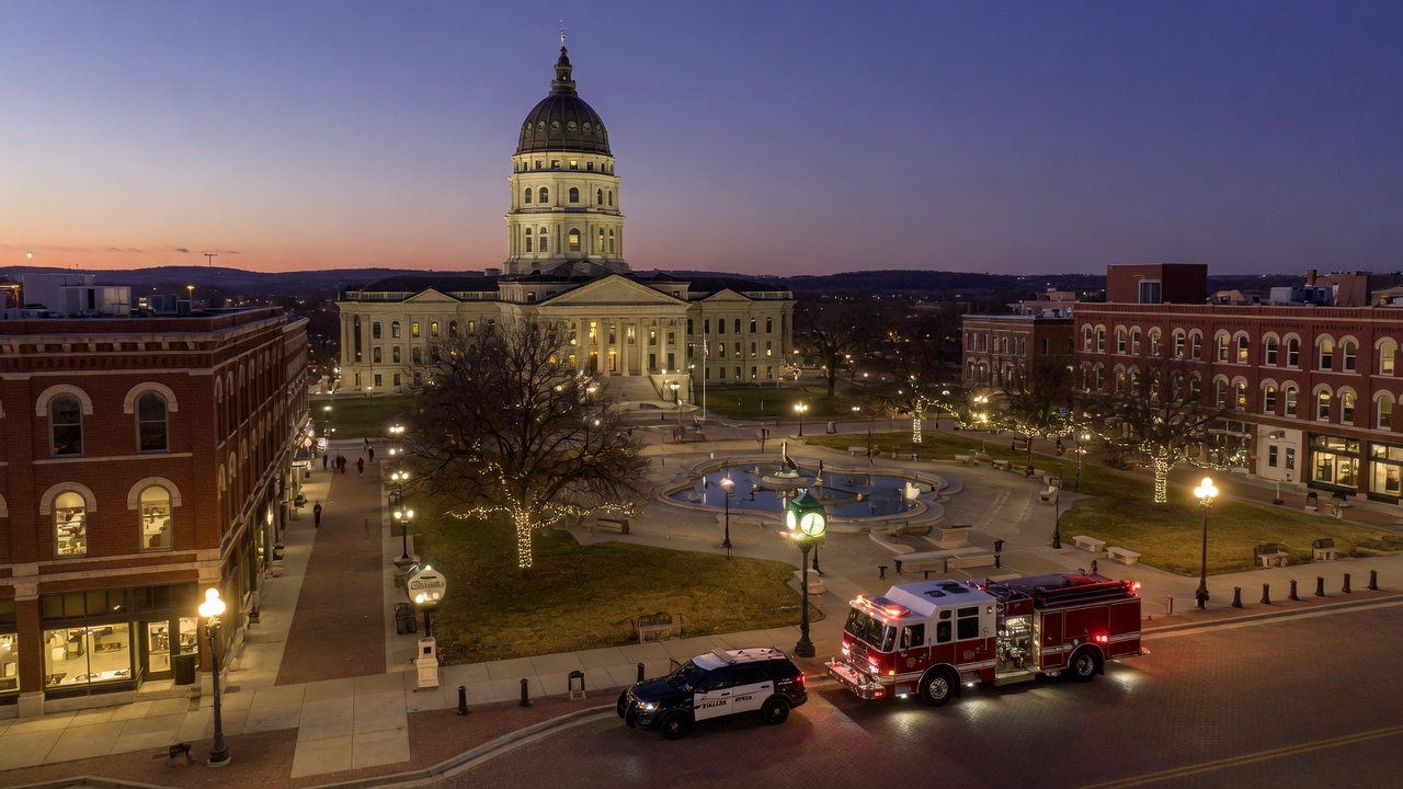 Capitol civic plaza — educational cover (city-run action, American Future Type)