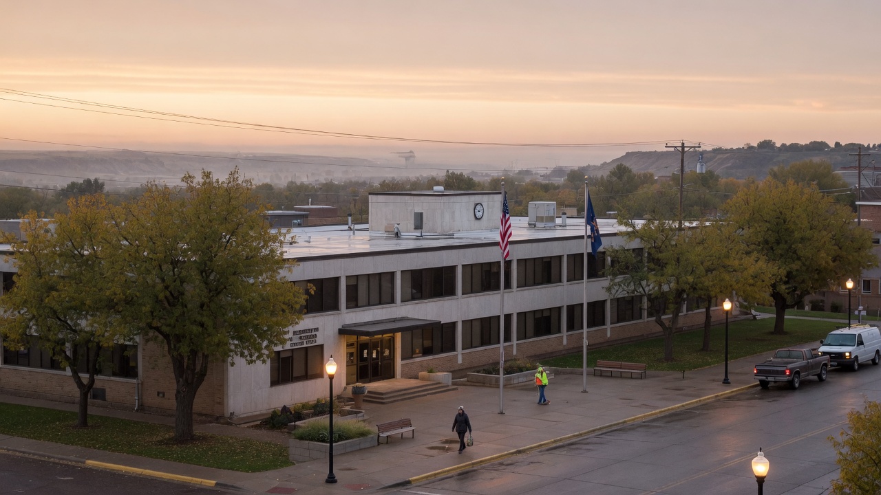 Fifth Street dawn civic — educational cover (city-run action, American Future Type)
