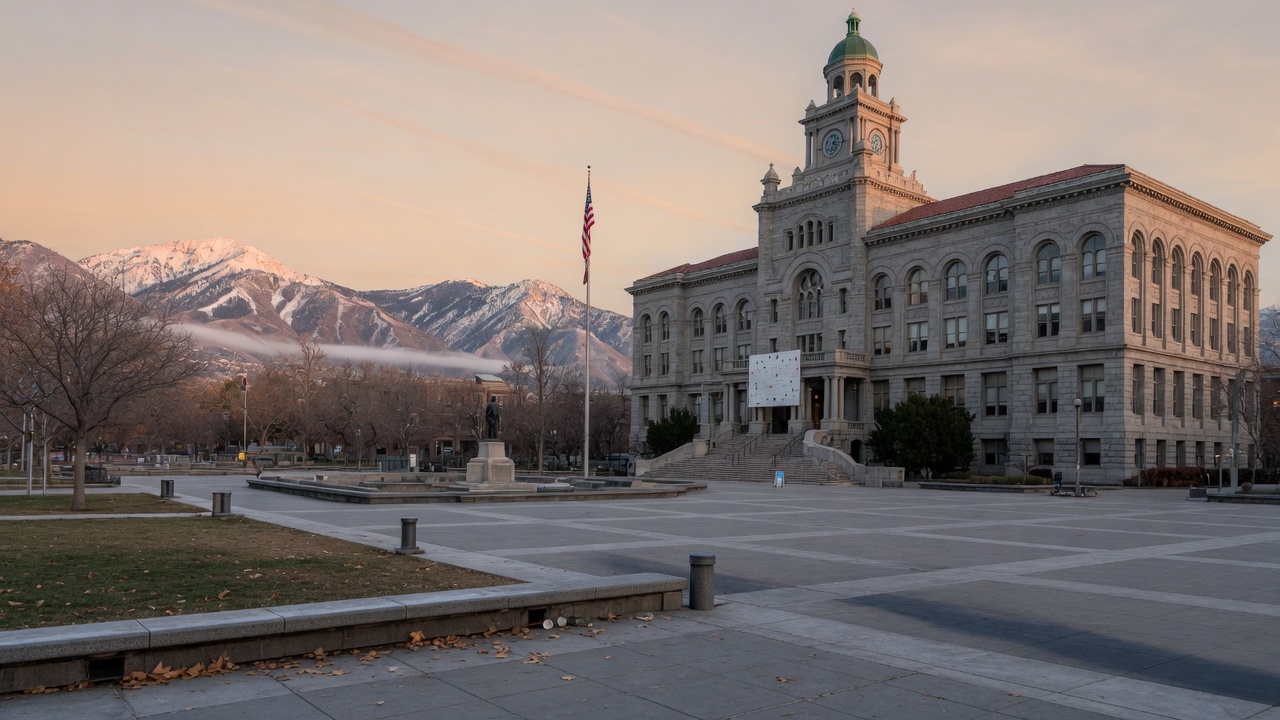 Washington Square dawn civic — educational cover (city-run action, American Future Type)