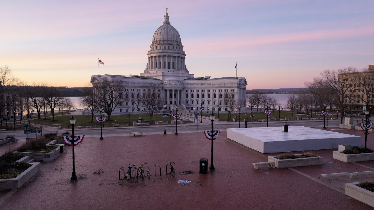 Isthmus dawn civic — educational cover (city-run action, American Future Type)