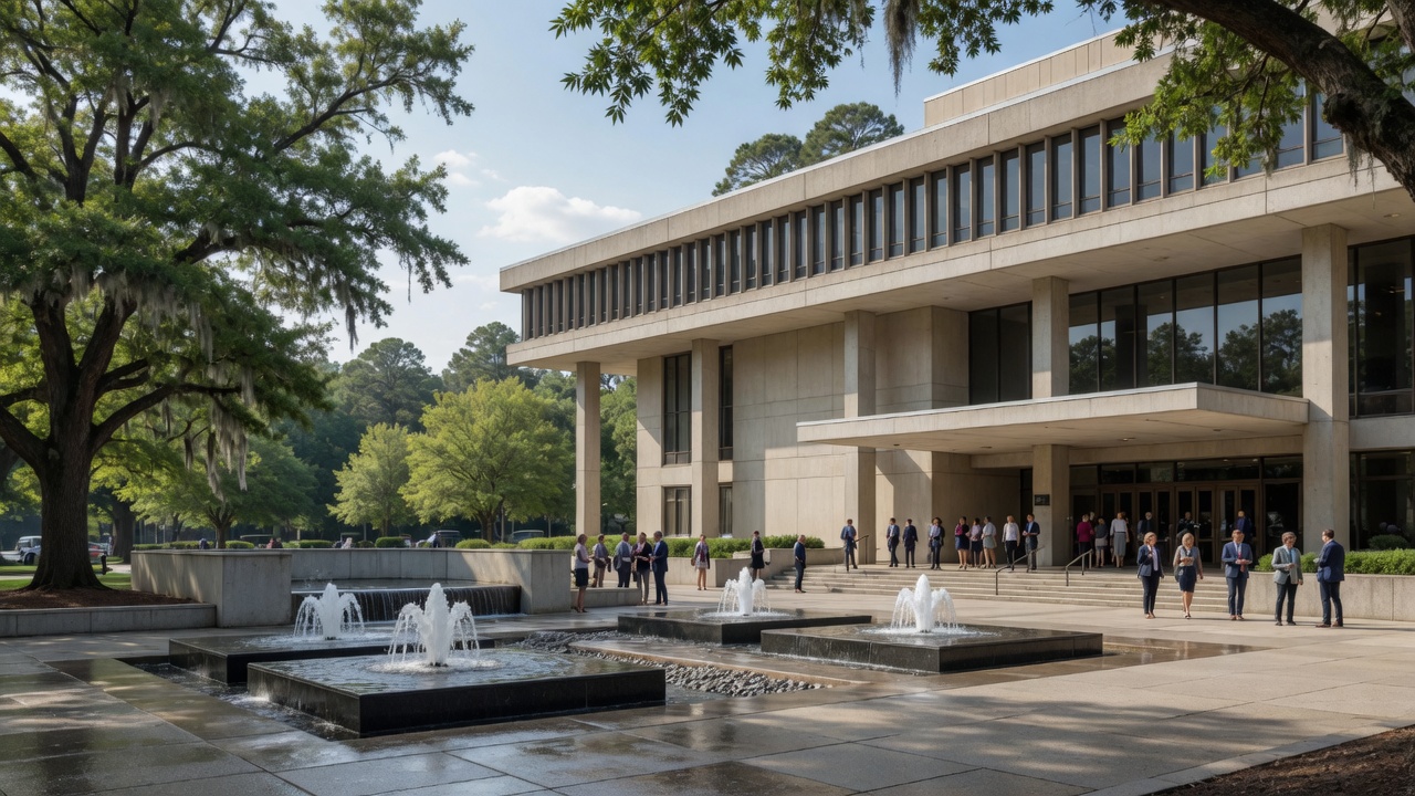 Raleigh Legislative Building boule and piedmont fountains — educational cover (Greek Senate, American Future Type)